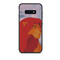 Thumbnail for samsung s10e Lion Love 1 Θήκη Αγίου Βαλεντίνου από τη Smartfits με σχέδιο στο πίσω μέρος και μαύρο περίβλημα | Smartphone case with colorful back and black bezels by Smartfits
