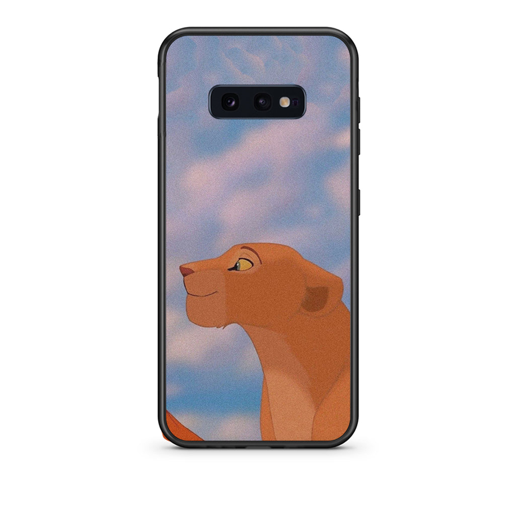 samsung s10e Lion Love 2 Θήκη Αγίου Βαλεντίνου από τη Smartfits με σχέδιο στο πίσω μέρος και μαύρο περίβλημα | Smartphone case with colorful back and black bezels by Smartfits