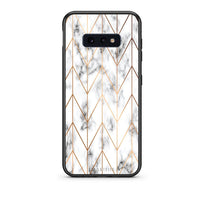 Thumbnail for 44 - samsung galaxy s10e  Gold Geometric Marble case, cover, bumper