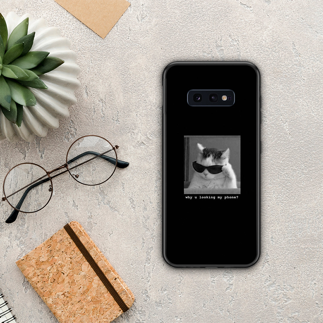 Meme Cat - Samsung Galaxy S10E case