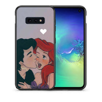 Thumbnail for Θήκη Αγίου Βαλεντίνου Samsung S10e Mermaid Love από τη Smartfits με σχέδιο στο πίσω μέρος και μαύρο περίβλημα | Samsung S10e Mermaid Love case with colorful back and black bezels