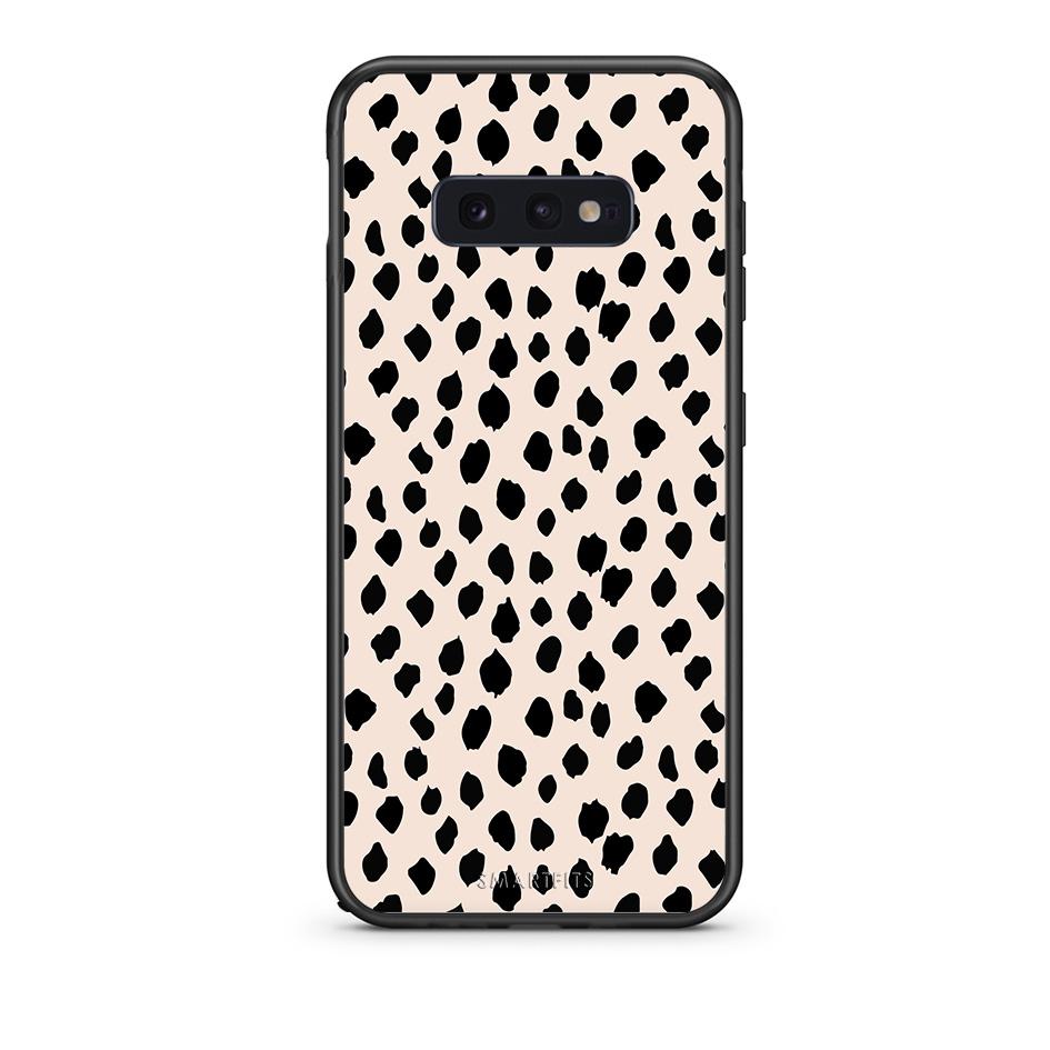 samsung s10e New Polka Dots θήκη από τη Smartfits με σχέδιο στο πίσω μέρος και μαύρο περίβλημα | Smartphone case with colorful back and black bezels by Smartfits