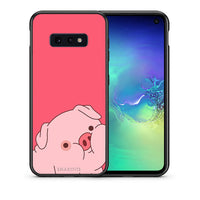 Thumbnail for Θήκη Αγίου Βαλεντίνου Samsung S10e Pig Love 1 από τη Smartfits με σχέδιο στο πίσω μέρος και μαύρο περίβλημα | Samsung S10e Pig Love 1 case with colorful back and black bezels