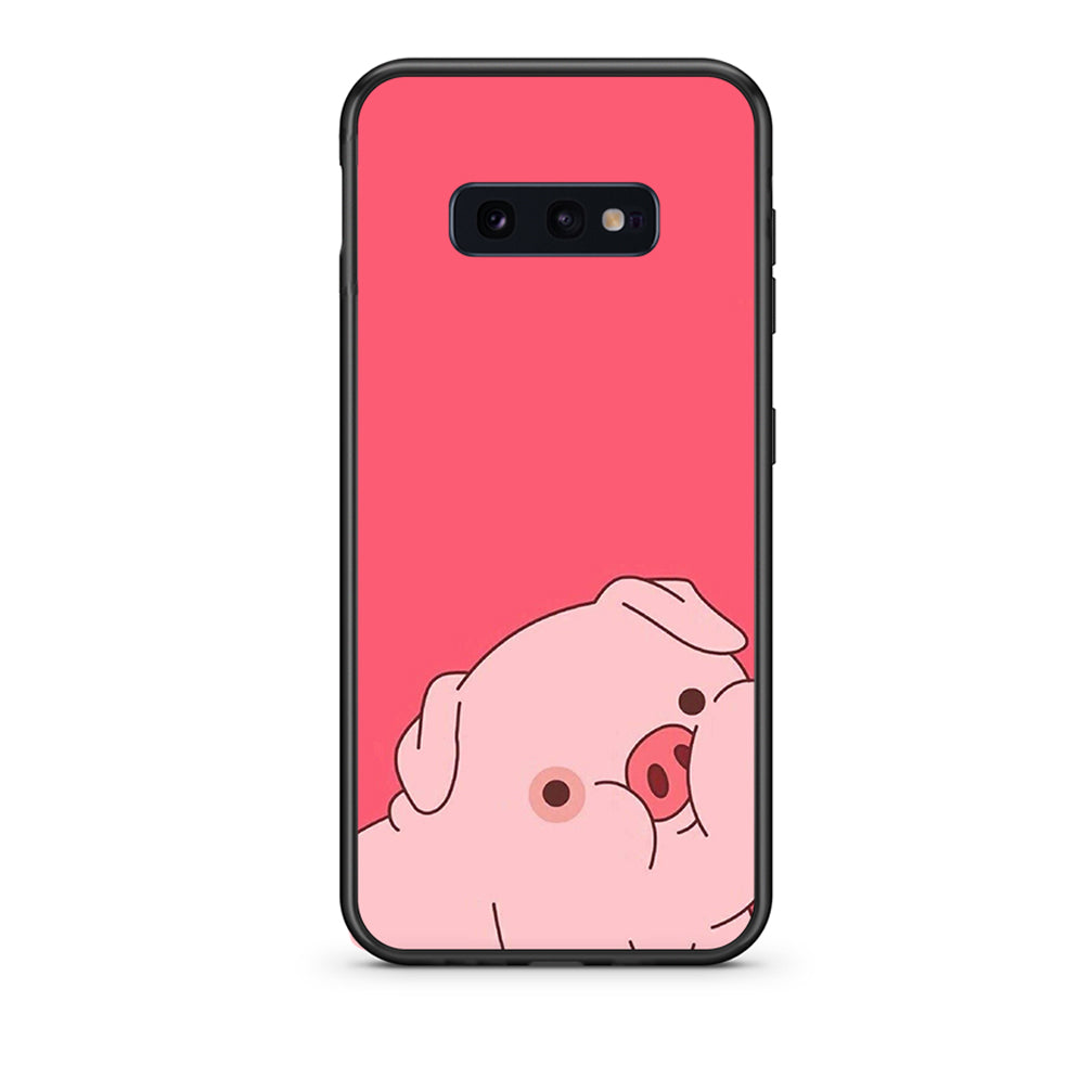 samsung s10e Pig Love 1 Θήκη Αγίου Βαλεντίνου από τη Smartfits με σχέδιο στο πίσω μέρος και μαύρο περίβλημα | Smartphone case with colorful back and black bezels by Smartfits