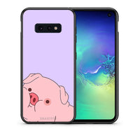 Thumbnail for Θήκη Αγίου Βαλεντίνου Samsung S10e Pig Love 2 από τη Smartfits με σχέδιο στο πίσω μέρος και μαύρο περίβλημα | Samsung S10e Pig Love 2 case with colorful back and black bezels
