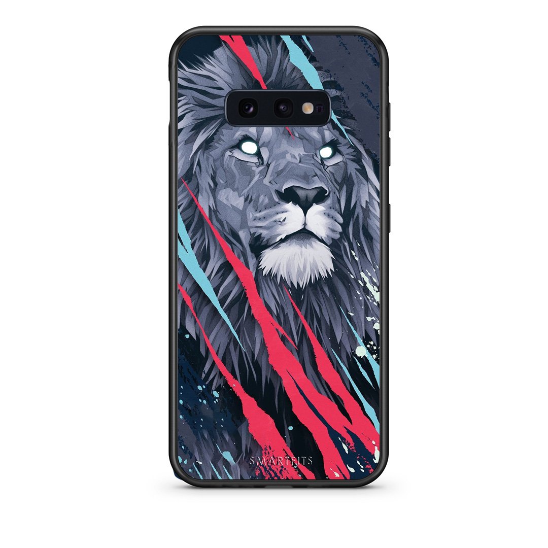 4 - samsung s10e Lion Designer PopArt case, cover, bumper