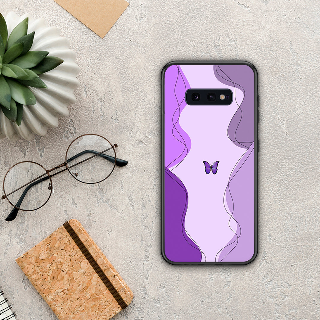 Purple Mariposa - Samsung Galaxy S10e case