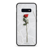 Thumbnail for samsung s10e Red Rose θήκη από τη Smartfits με σχέδιο στο πίσω μέρος και μαύρο περίβλημα | Smartphone case with colorful back and black bezels by Smartfits