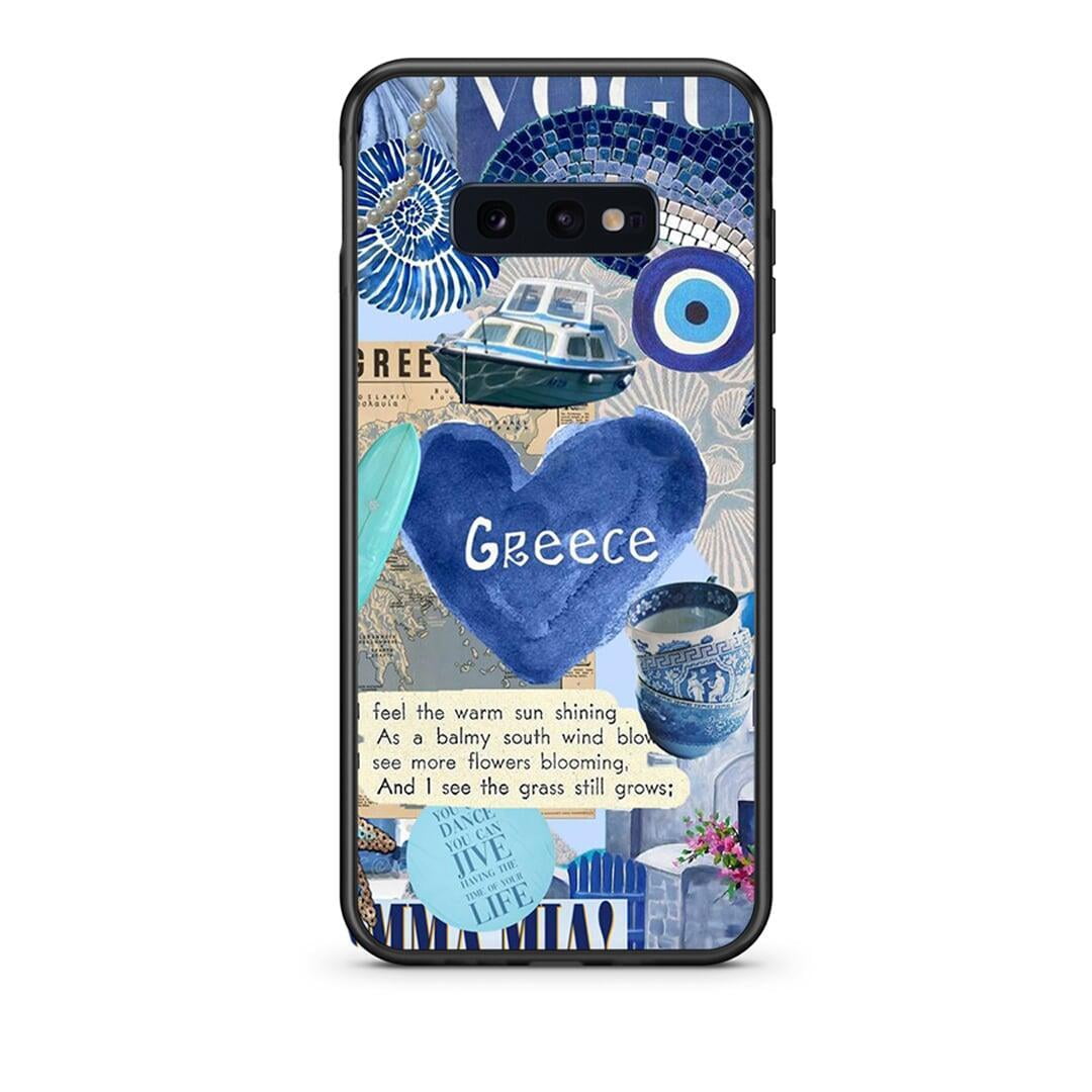 samsung s10e Summer In Greece Θήκη από τη Smartfits με σχέδιο στο πίσω μέρος και μαύρο περίβλημα | Smartphone case with colorful back and black bezels by Smartfits