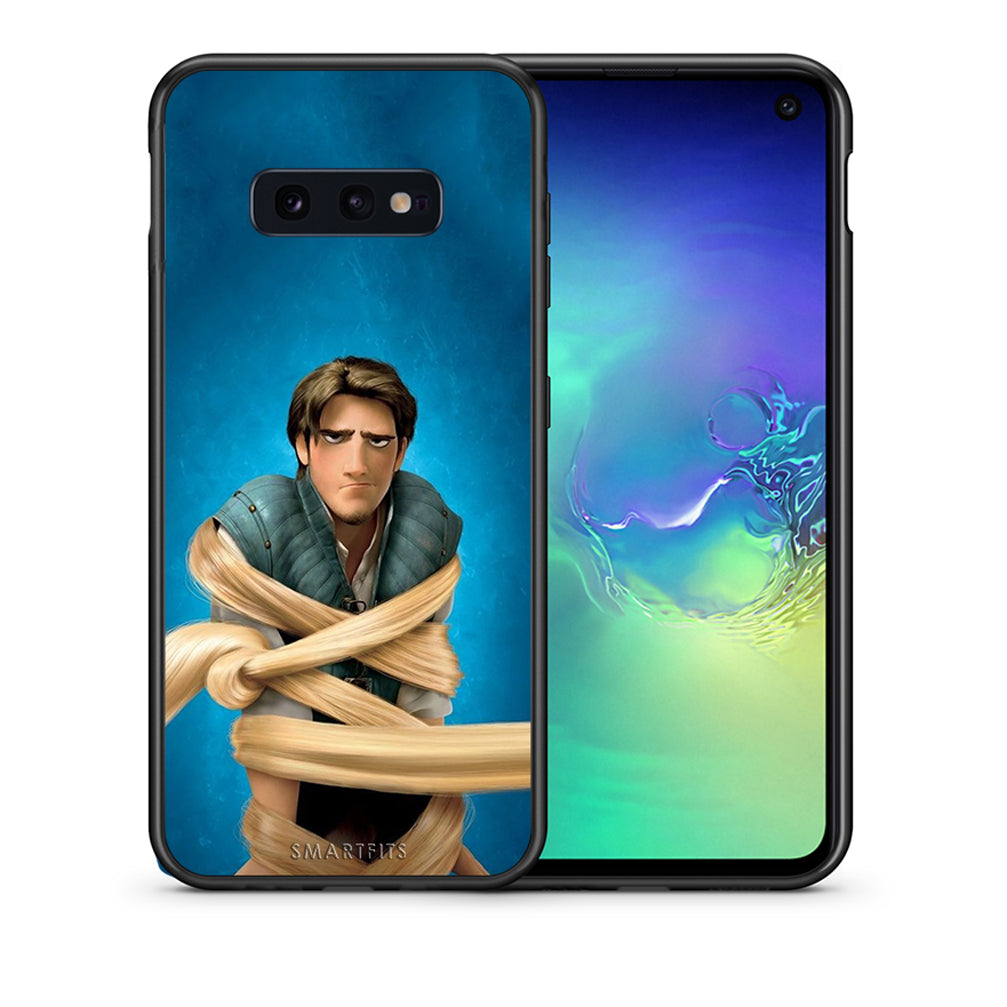 Θήκη Αγίου Βαλεντίνου Samsung S10e Tangled 1 από τη Smartfits με σχέδιο στο πίσω μέρος και μαύρο περίβλημα | Samsung S10e Tangled 1 case with colorful back and black bezels