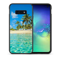 Thumbnail for Θήκη Samsung S10e Tropical Vibes από τη Smartfits με σχέδιο στο πίσω μέρος και μαύρο περίβλημα | Samsung S10e Tropical Vibes case with colorful back and black bezels