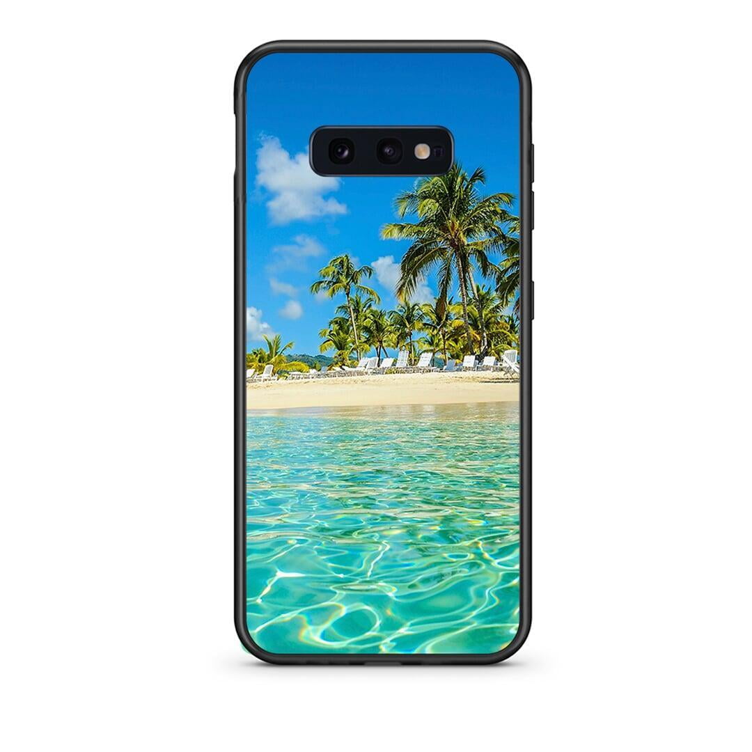 samsung s10e Tropical Vibes Θήκη από τη Smartfits με σχέδιο στο πίσω μέρος και μαύρο περίβλημα | Smartphone case with colorful back and black bezels by Smartfits