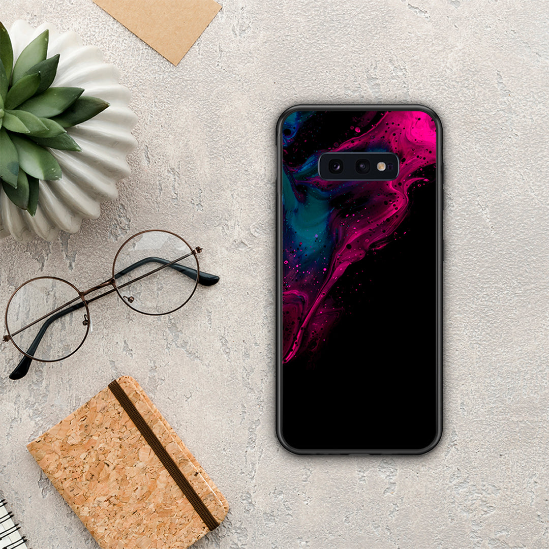 Watercolor Pink Black - Samsung Galaxy S10e case