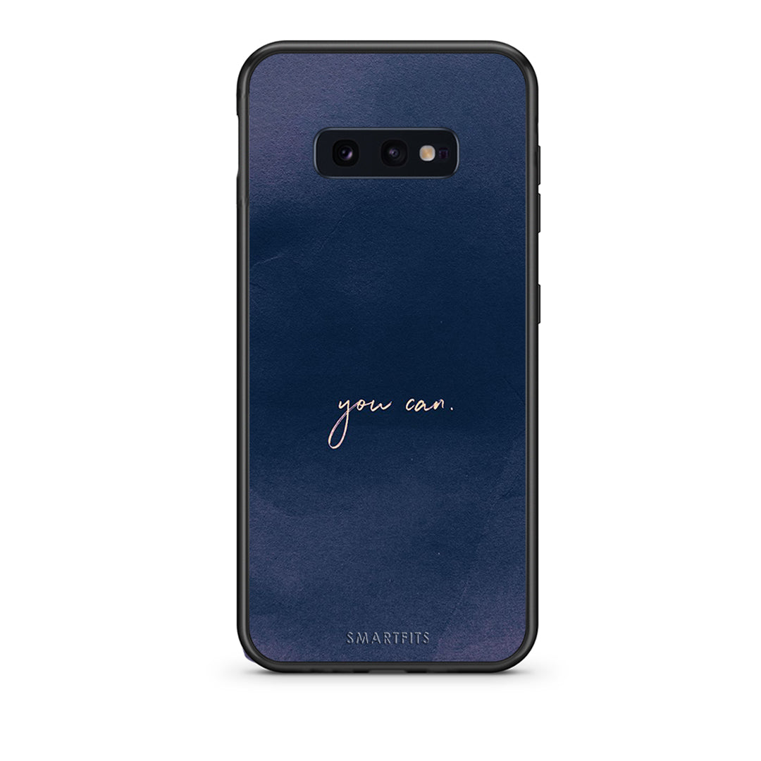 samsung s10e You Can θήκη από τη Smartfits με σχέδιο στο πίσω μέρος και μαύρο περίβλημα | Smartphone case with colorful back and black bezels by Smartfits