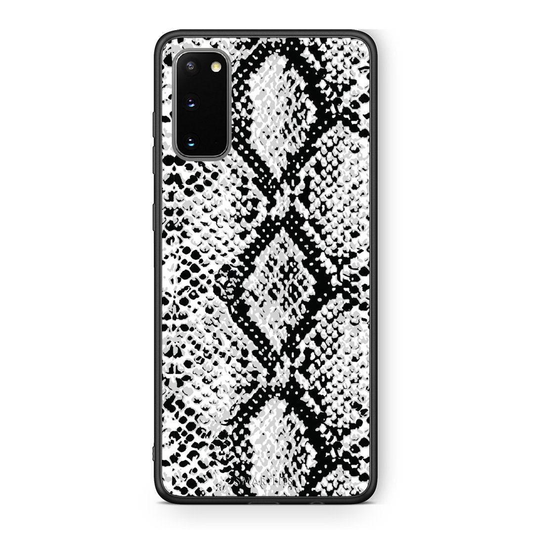 24 - Samsung S20 White Snake Animal case, cover, bumper
