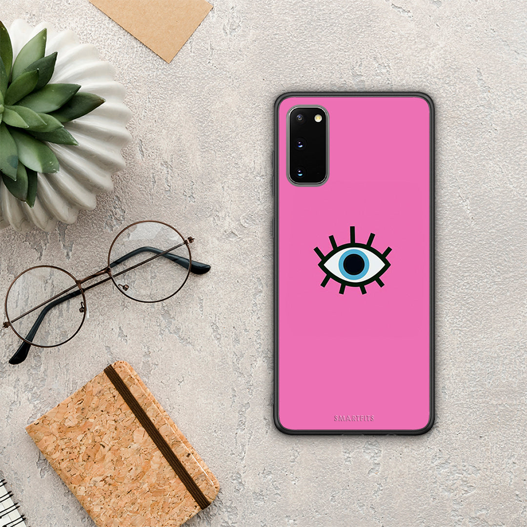 Blue Eye Pink - Samsung Galaxy S20 case