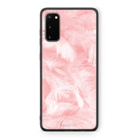 Thumbnail for 33 - Samsung S20 Pink Feather Boho case, cover, bumper
