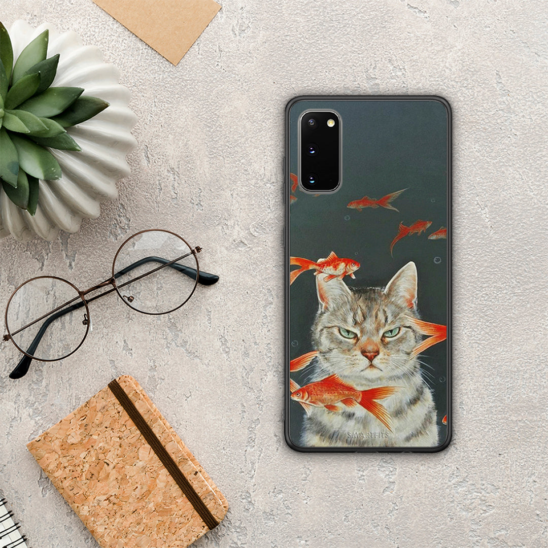 Cat Goldfish - Samsung Galaxy S20 θήκη
