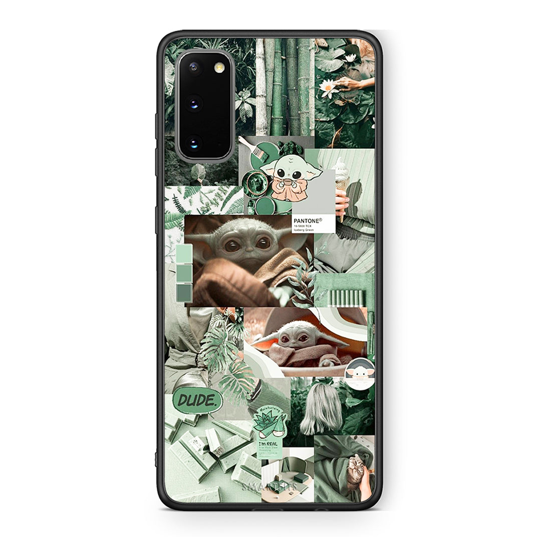 Samsung S20 Collage Dude Θήκη Αγίου Βαλεντίνου από τη Smartfits με σχέδιο στο πίσω μέρος και μαύρο περίβλημα | Smartphone case with colorful back and black bezels by Smartfits