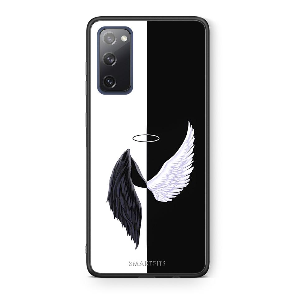 Θήκη Samsung S20 FE Angels Demons από τη Smartfits με σχέδιο στο πίσω μέρος και μαύρο περίβλημα | Samsung S20 FE Angels Demons case with colorful back and black bezels