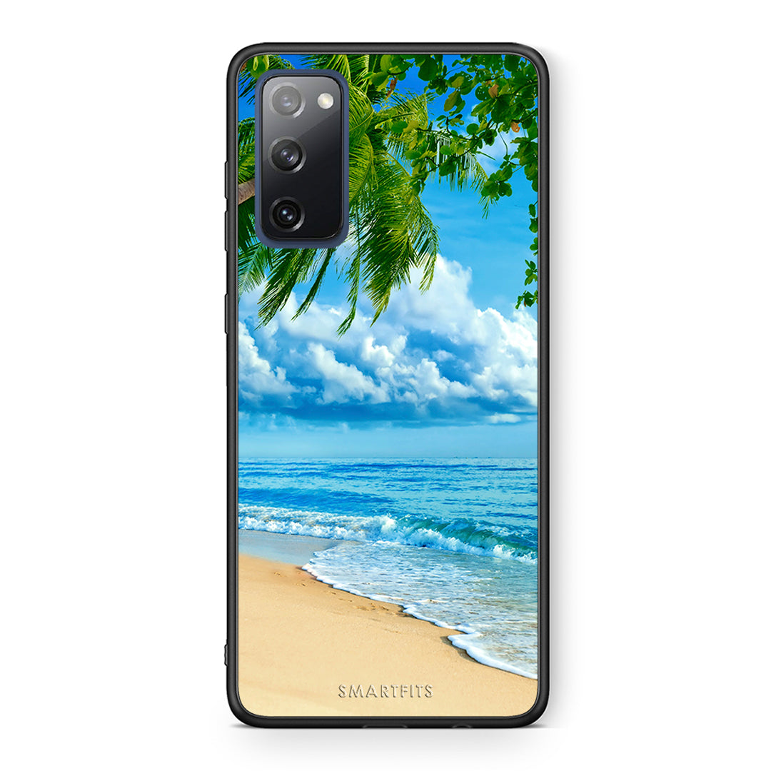 Θήκη Samsung S20 FE Beautiful Beach από τη Smartfits με σχέδιο στο πίσω μέρος και μαύρο περίβλημα | Samsung S20 FE Beautiful Beach case with colorful back and black bezels