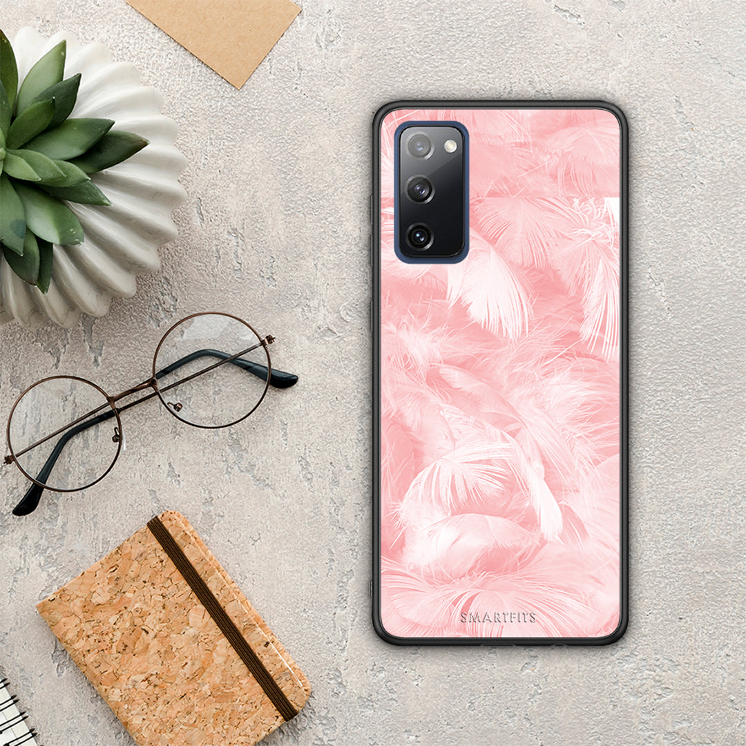 Boho Pink Feather - Samsung Galaxy S20 FE case
