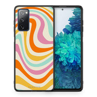 Thumbnail for Θήκη Samsung S20 FE Colourful Waves από τη Smartfits με σχέδιο στο πίσω μέρος και μαύρο περίβλημα | Samsung S20 FE Colourful Waves case with colorful back and black bezels