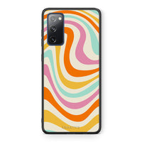 Thumbnail for Θήκη Samsung S20 FE Colourful Waves από τη Smartfits με σχέδιο στο πίσω μέρος και μαύρο περίβλημα | Samsung S20 FE Colourful Waves case with colorful back and black bezels