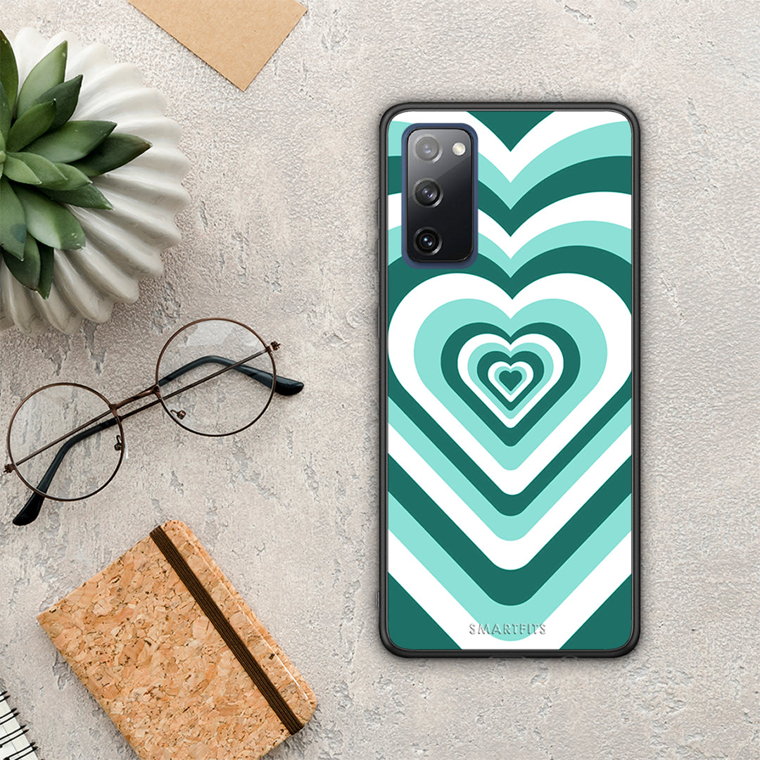 Green Hearts - Samsung Galaxy S20 FE case