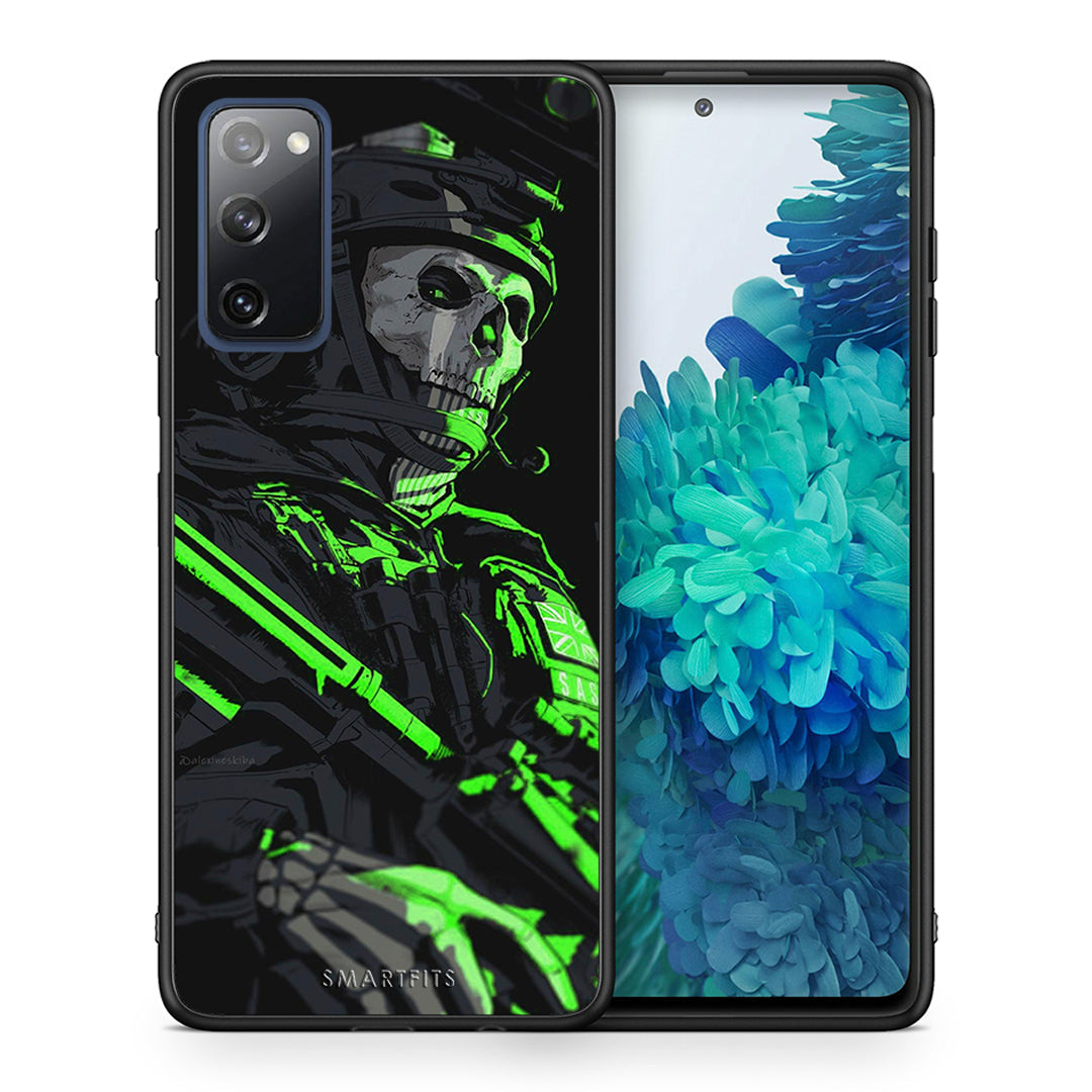 Θήκη Αγίου Βαλεντίνου Samsung S20 FE Green Soldier από τη Smartfits με σχέδιο στο πίσω μέρος και μαύρο περίβλημα | Samsung S20 FE Green Soldier case with colorful back and black bezels