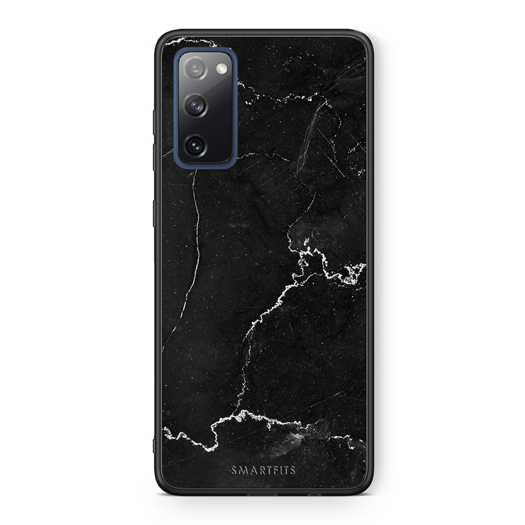 Θήκη Samsung S20 FE Marble Black από τη Smartfits με σχέδιο στο πίσω μέρος και μαύρο περίβλημα | Samsung S20 FE Marble Black case with colorful back and black bezels