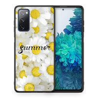 Thumbnail for Θήκη Samsung S20 FE Summer Daisies από τη Smartfits με σχέδιο στο πίσω μέρος και μαύρο περίβλημα | Samsung S20 FE Summer Daisies case with colorful back and black bezels