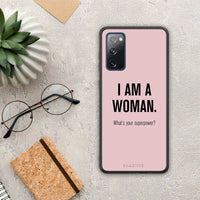 Thumbnail for Superpower Woman - Samsung Galaxy S20 FE case 
