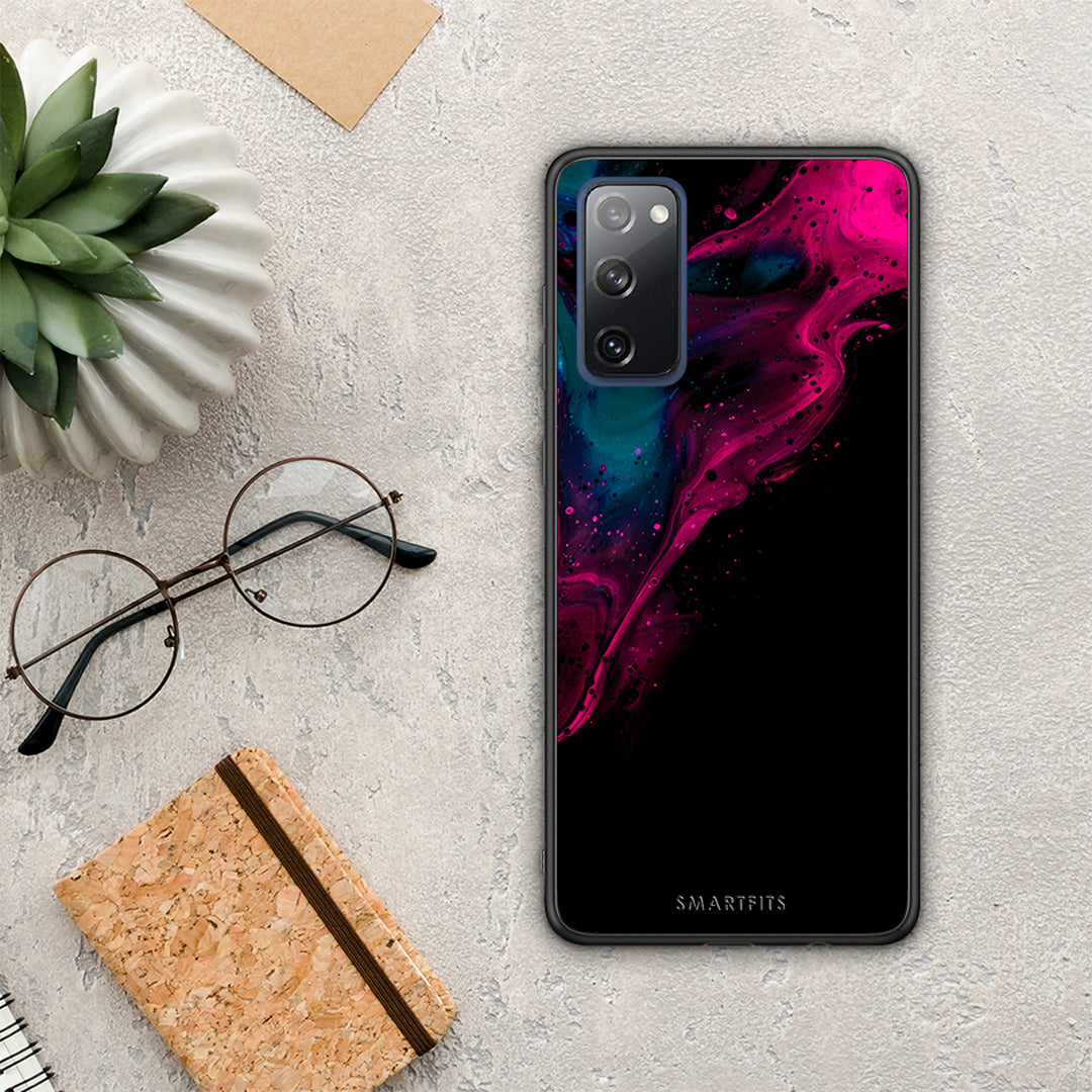 Watercolor Pink Black - Samsung Galaxy S20 FE case