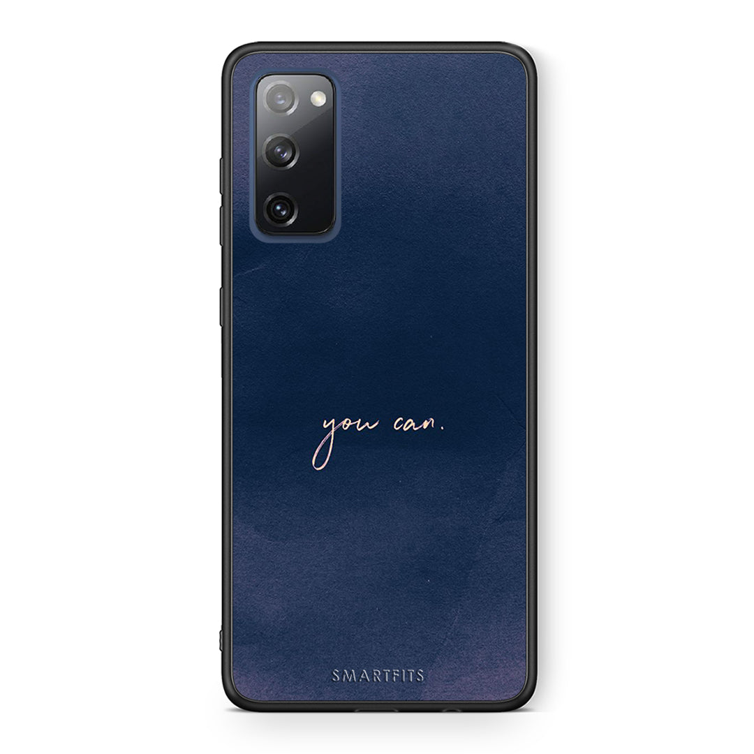 Θήκη Samsung S20 FE You Can από τη Smartfits με σχέδιο στο πίσω μέρος και μαύρο περίβλημα | Samsung S20 FE You Can case with colorful back and black bezels