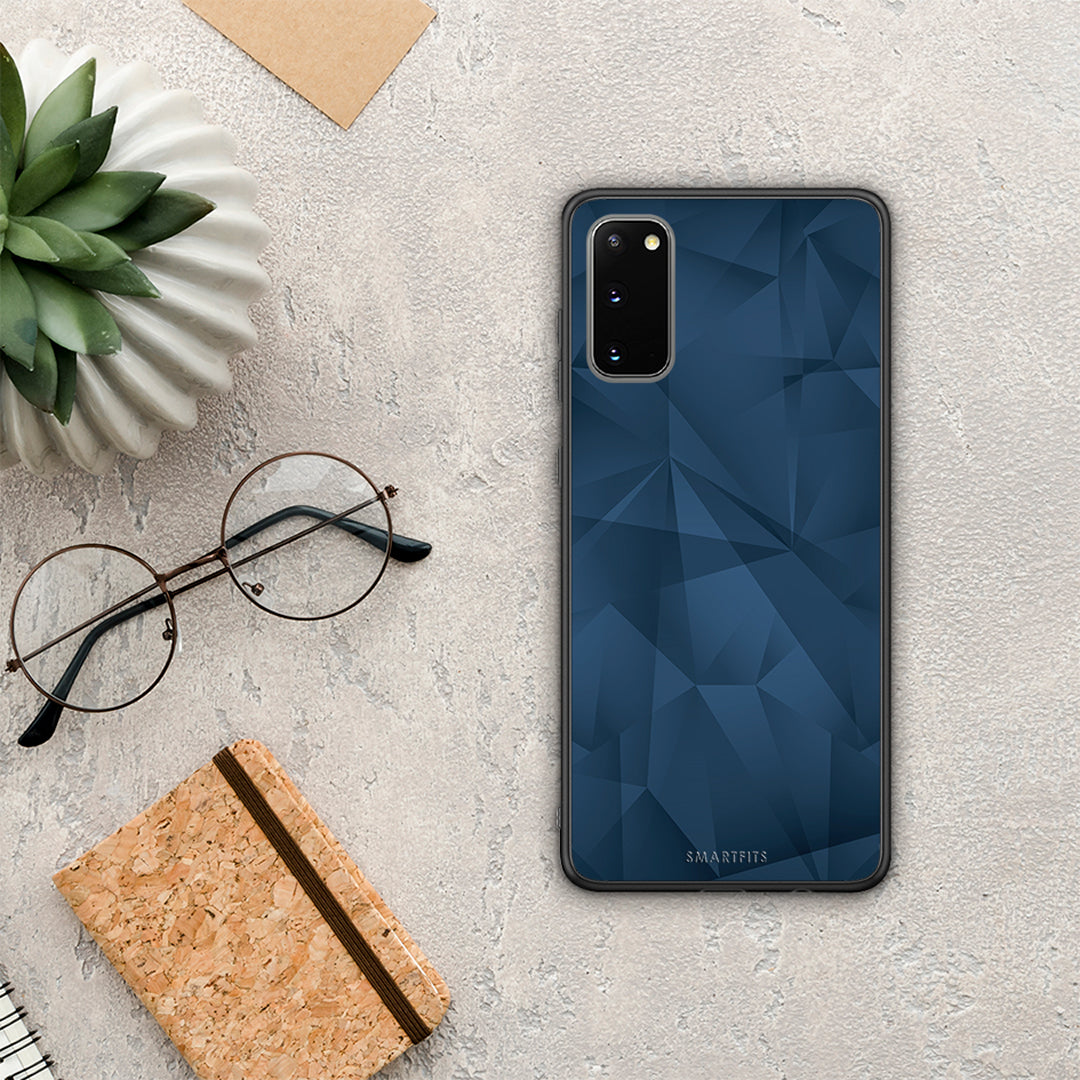 Geometric Blue Abstract - Samsung Galaxy S20 case