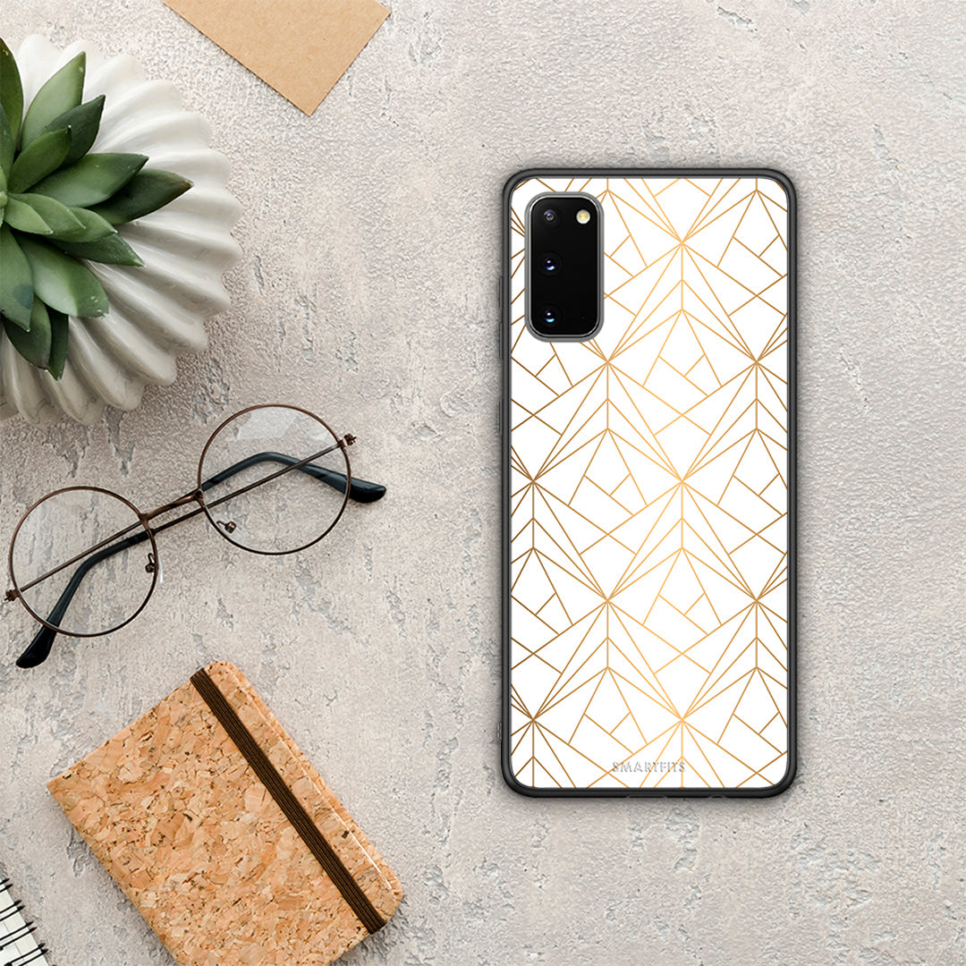 Geometric Luxury White - Samsung Galaxy S20 case