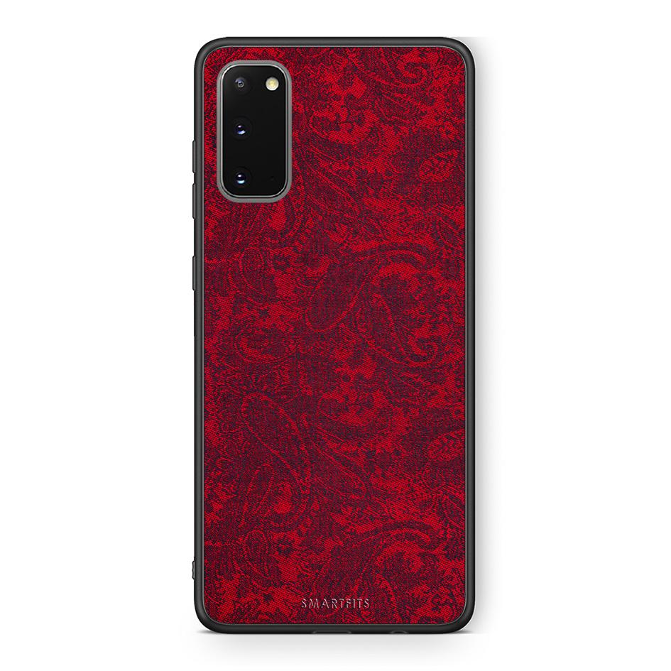 Samsung S20 Paisley Cashmere θήκη από τη Smartfits με σχέδιο στο πίσω μέρος και μαύρο περίβλημα | Smartphone case with colorful back and black bezels by Smartfits