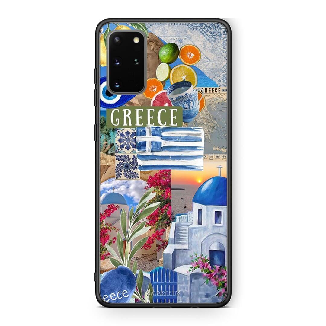 Samsung S20 Plus All Greek Θήκη από τη Smartfits με σχέδιο στο πίσω μέρος και μαύρο περίβλημα | Smartphone case with colorful back and black bezels by Smartfits