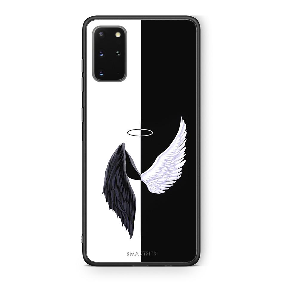 Samsung S20 Plus Angels Demons θήκη από τη Smartfits με σχέδιο στο πίσω μέρος και μαύρο περίβλημα | Smartphone case with colorful back and black bezels by Smartfits