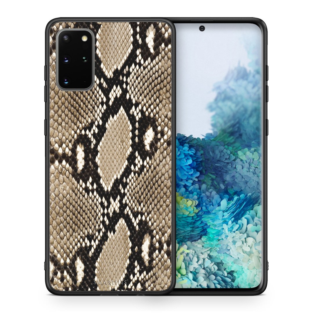 Θήκη Samsung S20 Plus Fashion Snake Animal από τη Smartfits με σχέδιο στο πίσω μέρος και μαύρο περίβλημα | Samsung S20 Plus Fashion Snake Animal case with colorful back and black bezels