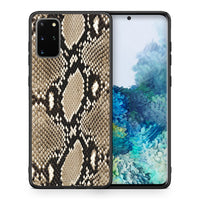Thumbnail for Θήκη Samsung S20 Plus Fashion Snake Animal από τη Smartfits με σχέδιο στο πίσω μέρος και μαύρο περίβλημα | Samsung S20 Plus Fashion Snake Animal case with colorful back and black bezels
