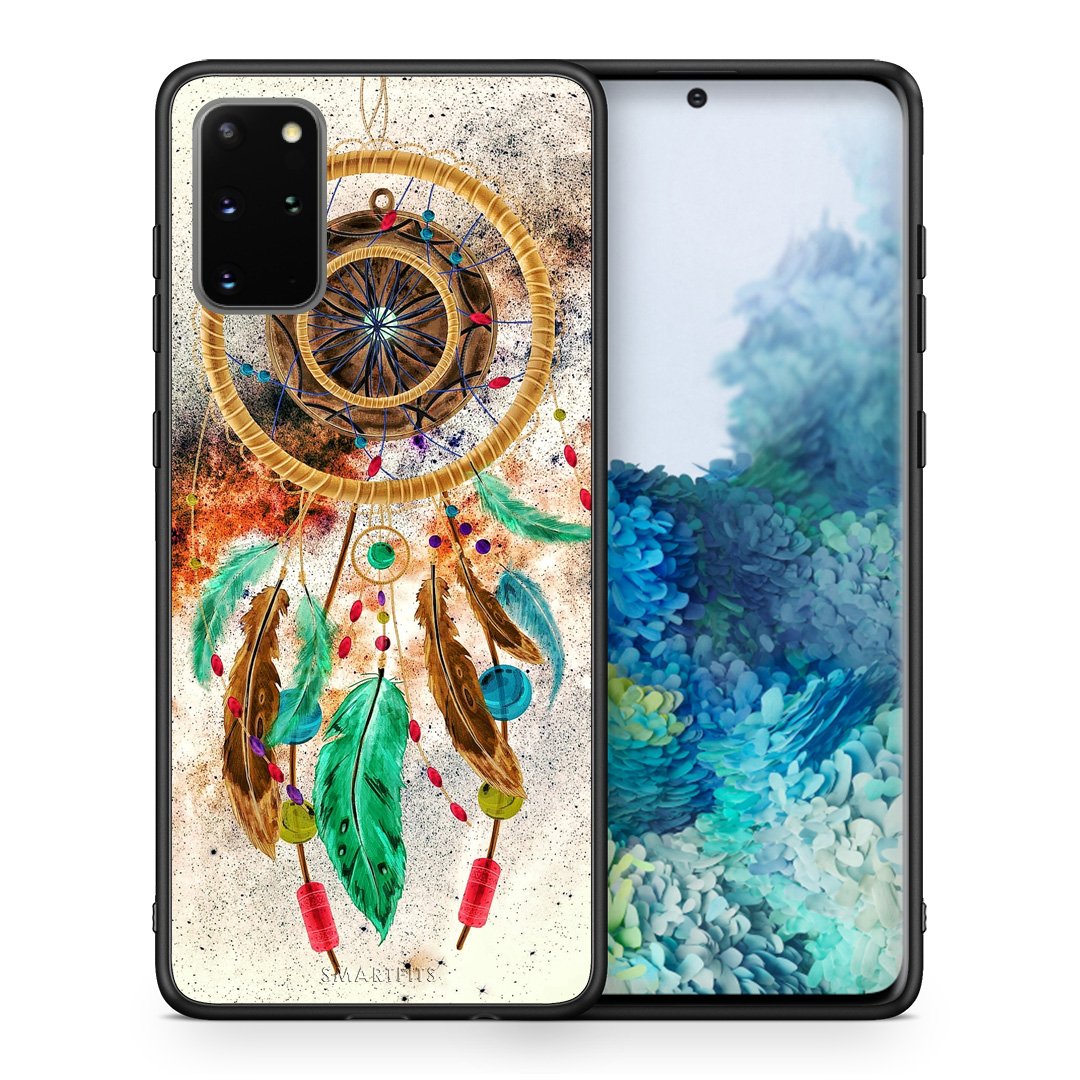 Θήκη Samsung S20 Plus DreamCatcher Boho από τη Smartfits με σχέδιο στο πίσω μέρος και μαύρο περίβλημα | Samsung S20 Plus DreamCatcher Boho case with colorful back and black bezels