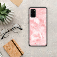 Thumbnail for Boho Pink Feather - Samsung Galaxy S20+ case