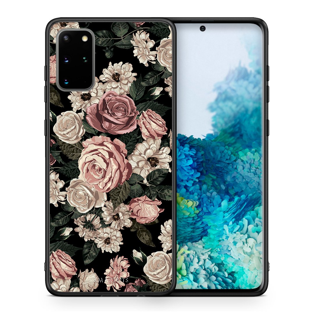 Θήκη Samsung S20 Plus Wild Roses Flower από τη Smartfits με σχέδιο στο πίσω μέρος και μαύρο περίβλημα | Samsung S20 Plus Wild Roses Flower case with colorful back and black bezels