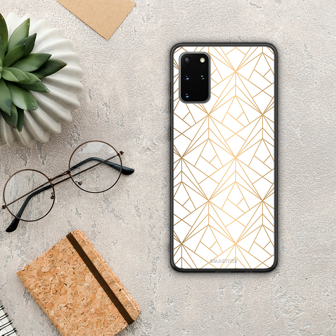 Geometric Luxury White - Samsung Galaxy S20+ Case