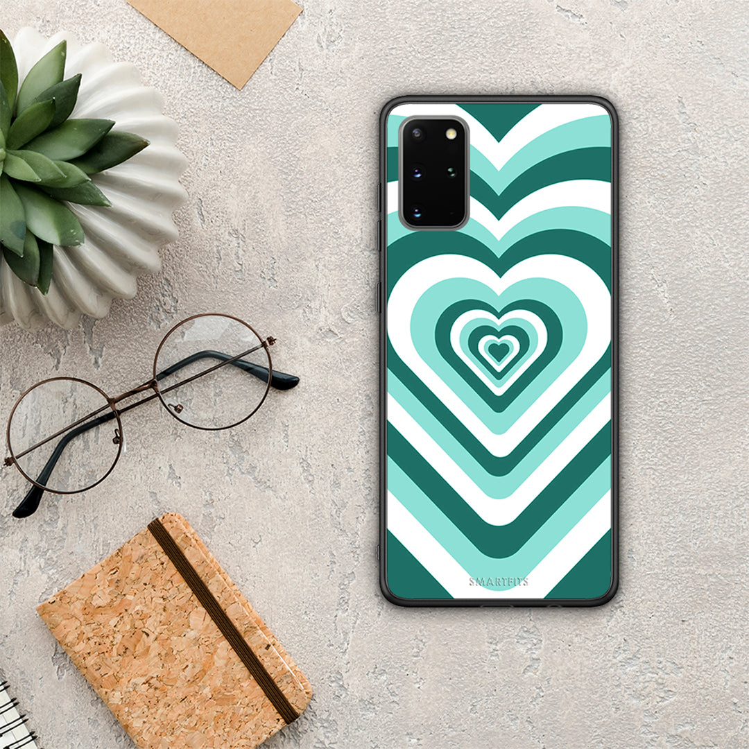 Green Hearts - Samsung Galaxy S20+ case