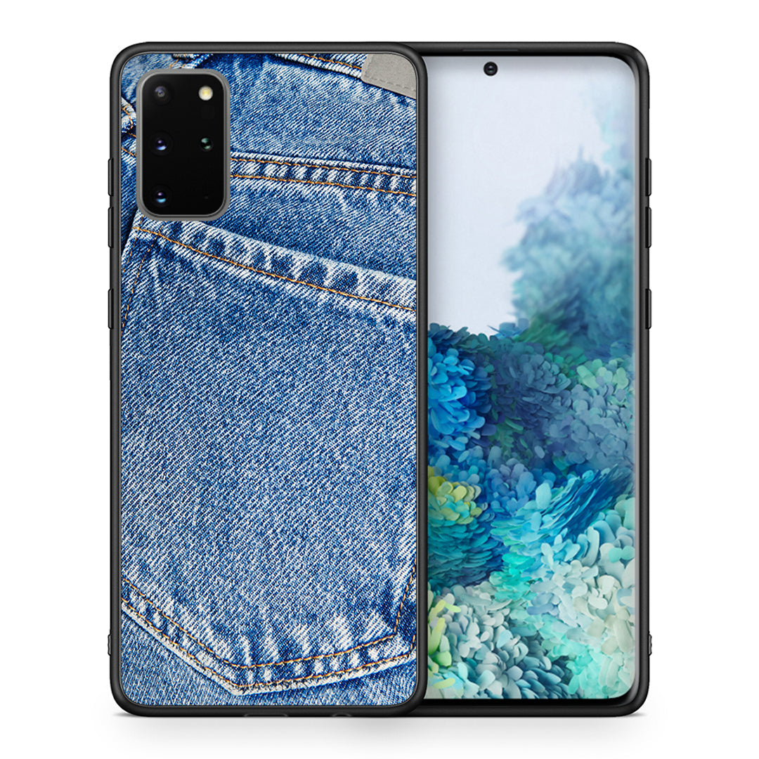 Θήκη Samsung S20 Plus Jeans Pocket από τη Smartfits με σχέδιο στο πίσω μέρος και μαύρο περίβλημα | Samsung S20 Plus Jeans Pocket case with colorful back and black bezels