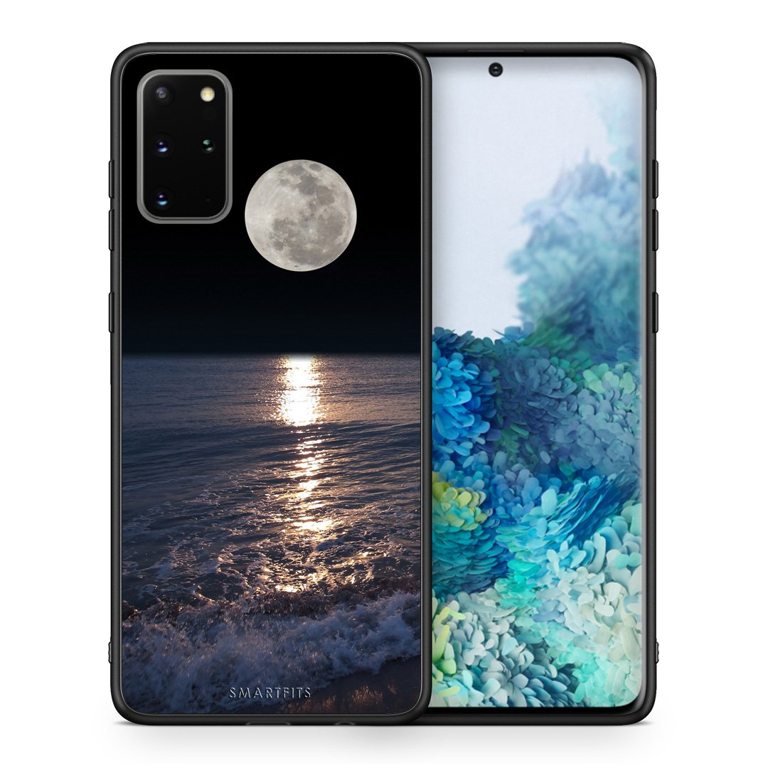 Θήκη Samsung S20 Plus Moon Landscape από τη Smartfits με σχέδιο στο πίσω μέρος και μαύρο περίβλημα | Samsung S20 Plus Moon Landscape case with colorful back and black bezels