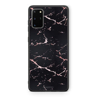 Thumbnail for 4 - Samsung S20 Plus Black Rosegold Marble case, cover, bumper